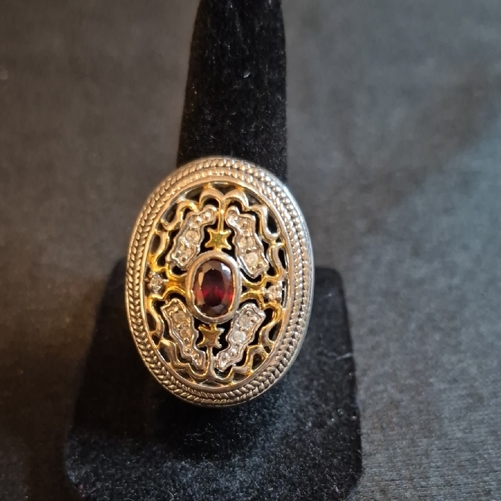 Large Ornate Statement Ring - image 1